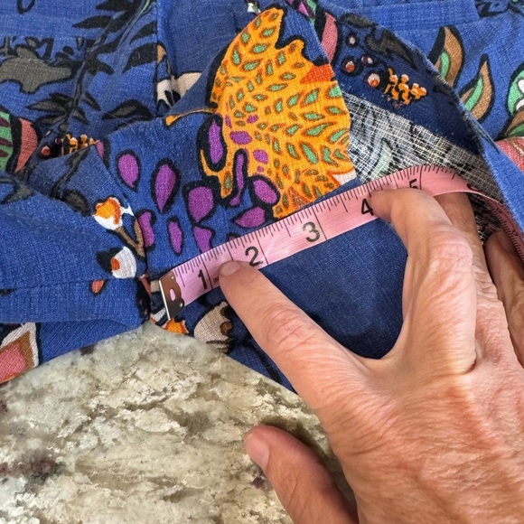 J crew blue & Orange floral cotton shorts - Picture 10 of 15